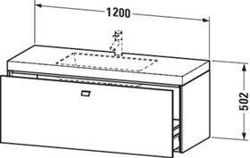 Duravit Waschtischunterbau BRIOSO 502x1200x480mm WT Vero Air o HL we hgl