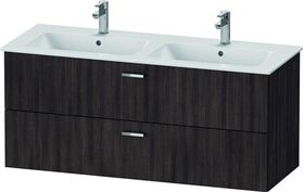 Duravit Badmöbel-Set XBASE 1300mm, mit Spiegel GOOD kastanie dunkel