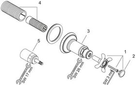 Abstellventil AXOR MONTREUX DN 15/DN 20, Unterputz brushed bronze