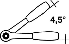 Bit-/Hebelumschaltknarre 419 B QR 1/4 Zoll m.Ausdrückf. L.117mm 80 Z.STAHLWILLE