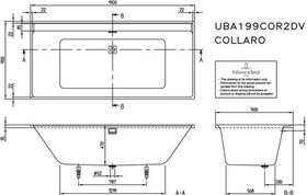 V&B Whirlpoolsystem COLLARO A Comfort Tech. Pos 1 stone white