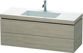 Duravit Waschtischunterbau L-CUBE m WT Vero Air 500x1200x480mm 1 HL pi sil