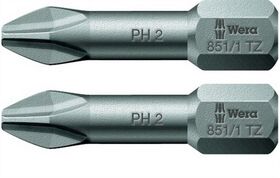 Bit PH Gr.2 L.25mm 1/4 Zoll 6KT C6,3 zähh. 851/1 TZ SB, 1x2 Stück