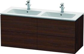 Duravit Waschtischunterbau L-CUBE 1290x481x550mm nussbaum gebürstet