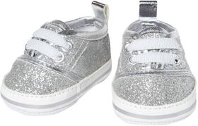 Pu-Glitzer-Sneakers, silber, Gr. 38-45cm