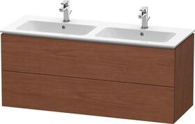 Duravit Waschtischunterbau L-CUBE 1290x481x555mm amerikanisch nussbaum