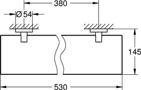 Grohe Glasablage ESSENTIALS 530mm su-st