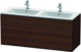 Duravit Waschtischunterbau L-CUBE 1290x481x555mm nussbaum gebürstet