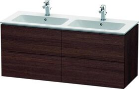 Duravit Waschtischunterbau L-CUBE 1290x481x550mm kastanie dunkel