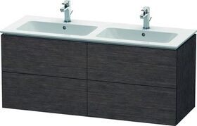 Duravit Waschtischunterbau L-CUBE 1290x481x550mm eiche dunkel gebürstet