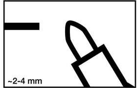 Lackmarker 750 grün Strich-B.2-4mm Rundspitze EDDING - VPE: 10