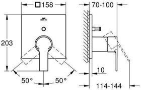 Grohe Einhand-Wannenbatterie ALLURE ha graph