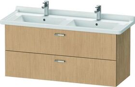 Duravit Waschtischunterbau XBASE 2 Schubkästen 560x1200x468mm eiche natur