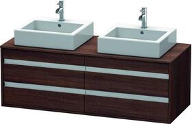 Duravit Waschtischunterbau KETHO 550x1400x496mm kastanie dunkel