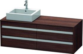 Duravit Waschtischunterbau KETHO 550x1400x496mm Be links kastanie dunkel