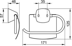 Keuco Toilettenpapierhalter CITY2 mit Deckel vc