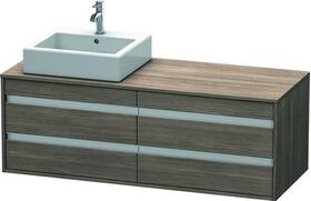 Duravit Waschtischunterbau KETHO 550x1400x496mm Becken links pine terra