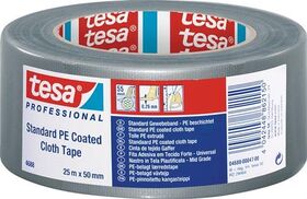 Gewebeband tesaband® Stand.4688 silber-matt L.25m B.50mm Rl.TESA