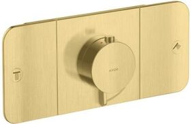 Fertigmontageset AXOR ONE f UP-Thermostat 2 Verbr brushed brass