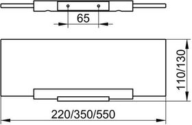 Keuco Cristallinglas-Platte PLAN lose 550x120x8mm