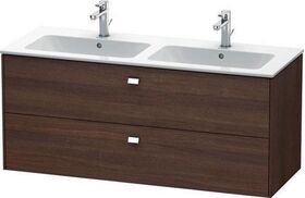 Duravit Waschtischunterbau BRIOSO 553x1290x479mm, Griffe chrom basalt matt