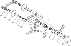 HG Einhebel-Brausemischer LOGIS DN 15, Aufputz chrom