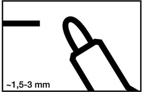 Whiteboardmarker 250 schwarz Strich-B.1,5-3mm Rundspitze EDDING - VPE: 10