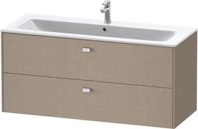 Duravit Waschtischunterbau BRIOSO Griffe chrom 553x1220x479mm leinen