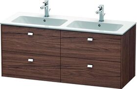 Duravit Waschtischunterbau BRIOSO 553x1290x479mm Griffe chr NB dunkel