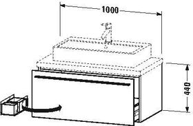 Duravit Konsolenunterschrank X-LARGE 440x1000x548mm weiß matt