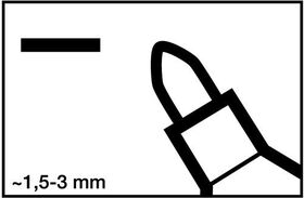 Permanentmarker 3000 schwarz Strich-B.1,5-3mm Rundspitze EDDING - VPE: 10