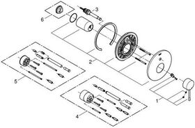 Grohe Einhand-Wannenbatterie ESSENCE Fertigmontageset f Rapido E chr