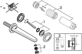 Grohe 2L-WT-Batt EURODISC JOY Ausldg 226mm chr