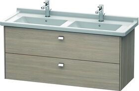 Duravit Waschtischunterbau BRIOSO Griffe chrom 563x1220x469mm pine silver