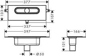 HG Grundkörper uBox universal f Duschrinnen Ablaufgehäuse f Ver Inst.