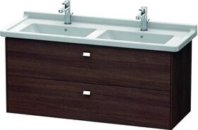 Duravit Waschtischunterbau BRIOSO Griffe chr 563x1220x469mm Kast. dunkel