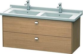 Duravit Waschtischunterbau BRIOSO Griffe chr 563x1220x469mm europ. eiche