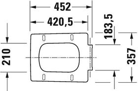 Duravit WC-Sitz VIU abn Scharn ES mit Absenkautomatik weiß