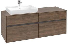 V&B Waschtischunterschrank COLLARO 140x54,8x50cm WT li Arizona Oak