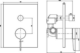 V&B Fertigmontageset CONUM EH-Wannenb 150x190x124mm matt black