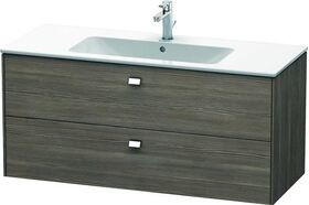 Duravit Waschtischunterbau BRIOSO Griffe chrom 553x1220x479mm pine terra