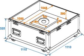 ROADINGER Flightcase Spiegelkugel 100cm