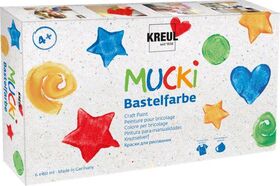 MUCKI Bastelfarben 6er Set