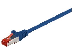 CAT 6 Netzwerkkabel LS0H S/FTP 2x RJ 45, 3m blau