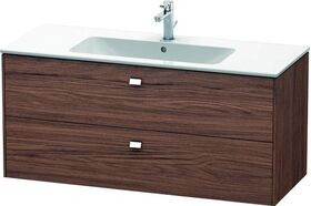 Duravit Waschtischunterbau BRIOSO Griffe chr 553x1220x479mm NB dunkel