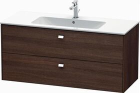 Duravit Waschtischunterbau BRIOSO Griffe chr 553x1220x479mm Kast. dunkel