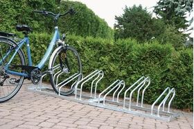 Fahrradbügelparker 1-s.90Grad verz.Anz.Radstände 3 z.Schr.zerlegt