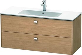 Duravit Waschtischunterbau BRIOSO Griffe chr 553x1220x479mm europ. eiche