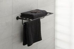 Duravit Handtuchablage STARCK T 250x675x143mm schwarz matt