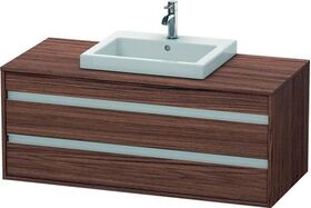 Duravit Waschtischunterbau KETHO 550x1200x496mm nussbaum dunkel